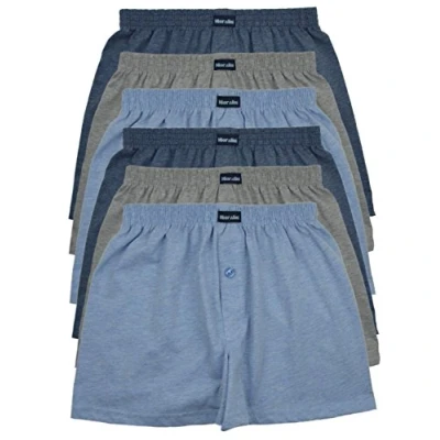 Afbeelding van MioRalini Herenboxershorts, effen kleuren, klassiek of neutraal, zacht en los, maten S, M, L, XL, 2XL, 3XL, 4XL, 5XL, 6XL 7XL, set van 12 6