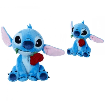 Afbeelding van Lilo &amp; Stitch Pluche Met Roos 25 CM 5400868030648
