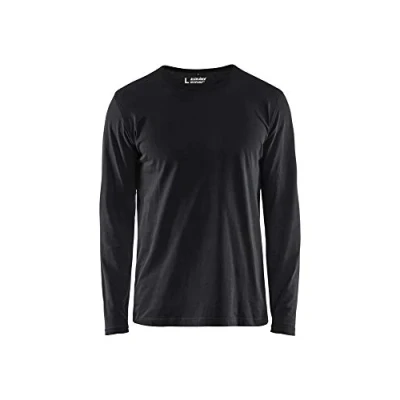 Afbeelding van T shirt lange mouw 3500 zwart