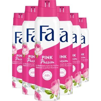 Afbeelding van 6x Fa Deodorant Spray Pink Passion 150 ml