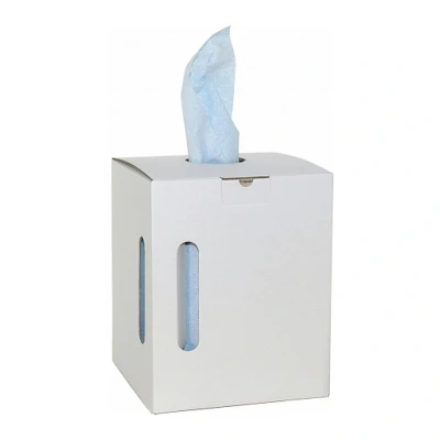 Afbeelding van Euro Products M wipe Blauw Rol in dispenser box