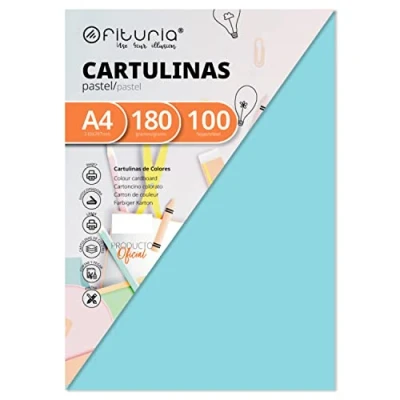 Afbeelding van Color Azul ClaroTamaño 180 g A4 100 stuks