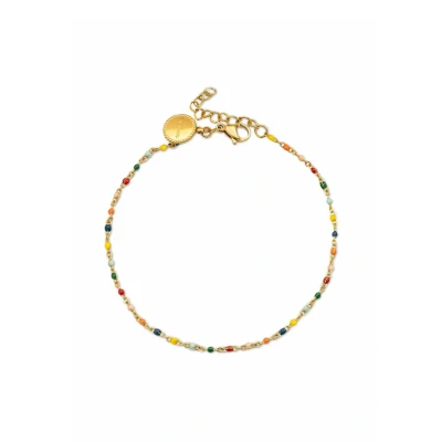 Afbeelding van Singularu Armband goldcoloured multi coloured, Dames, Maat: One Size, Gold coloured