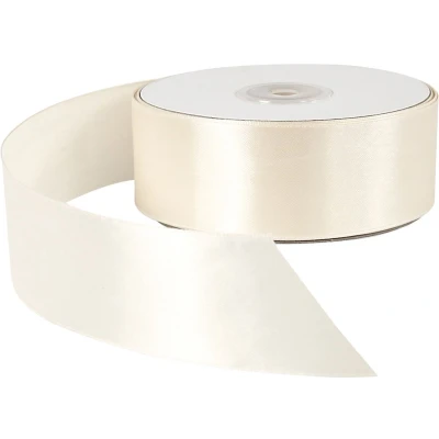 Afbeelding van Satijn lint, b: 38 mm, 50 m, crème