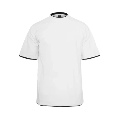 Afbeelding van Urban Classics Tshirt basic, Heren, Maat: Medium, White/black