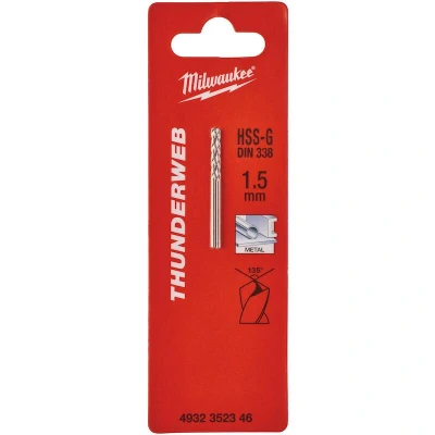 Image de MILWAUKEE 4932352346 THUNDERWEB Mèche à métaux HSS G 1.5x40x18mm (2 pcs)