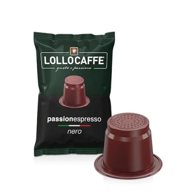 Afbeelding van LOLLO CAFFÈ PassionESPRESSO Nero Box met 100 capsules compatibel Nespresso 5,5 g