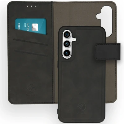 Afbeelding van iMoshion Hoesje Geschikt voor Samsung Galaxy S23 FE Met Pasjeshouder Uitneembare 2 in 1 Luxe Bookcase Zwart
