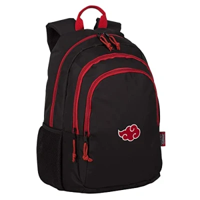 Afbeelding van Naruto Rugzak met twee vakken, aanpasbaar aan trolley 42 cm, kleur, één maat, casual, Kleur: zwart/bruin,, informeel