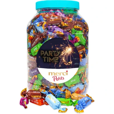 Afbeelding van merci Petits chocolade praline &quot;Party Time&quot; chocoladecadeau 1400g