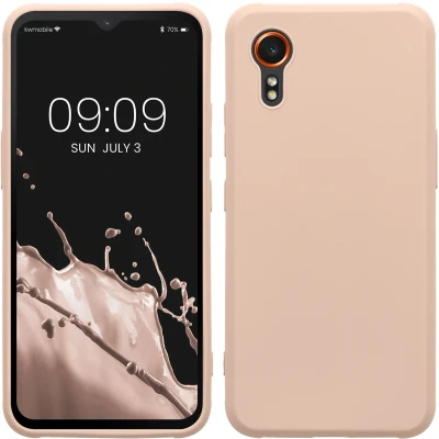 Afbeelding van kwmobile telefoonhoesje geschikt voor Samsung Galaxy Xcover7 Hoesje smartphone Back cover in kokosmelk