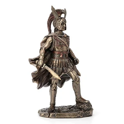Afbeelding van Veronese Design Beeld/Figuur Alexander de Grote Zeer Gedetailleerd Met hand Vervaardigd 30cm