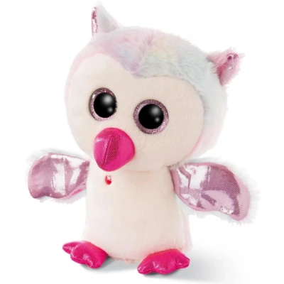 Afbeelding van Nici Knuffel Glubschis Uil Junior 25 Cm Pluche Wit/roze