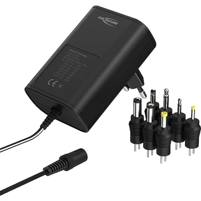 Afbeelding van Ansmann 1201 0024 Stekkernetvoeding, instelbaar 12 V/DC, 9 7.5 6 V, 4.5 3 V 1500 mA 18 W