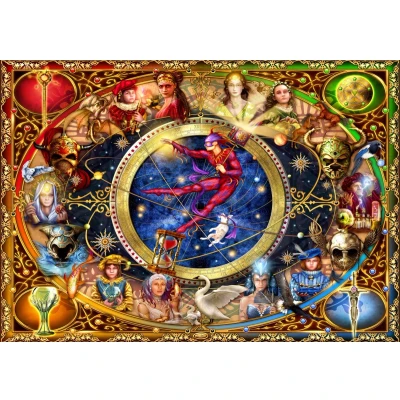 Afbeelding van Bluebird Puzzle Legacy of the Divine Tarot 1000 Teile.