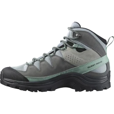 Afbeelding van Salomon Quest ROVE GTX Outdoorschoenen, Dames, Maat: 42, Quarry/quiet shade/black Leer en textiel