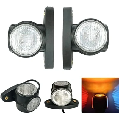 Afbeelding van 2 stuks 12 V 24 led markeringslichten voor aanhanger, vrachtwagen, auto, E4