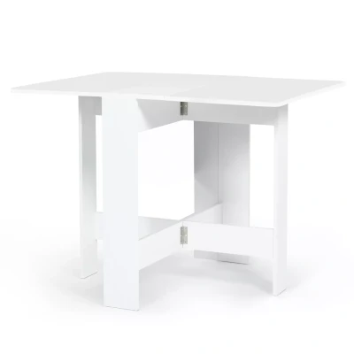 Afbeelding van Table console pliable EDI 2 4 personnes bois blanc