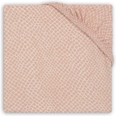Afbeelding van Jollein Hoeslaken Boxmatras Jersey 75x95cm Snake Pale Pink
