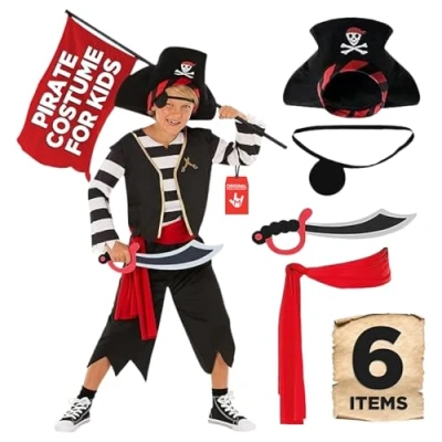 Afbeelding van Morph piratenkostuum voor kinderen, jongens, maat XS