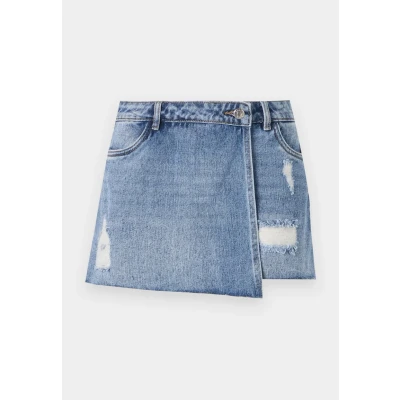 Afbeelding van ONLY Onltexas LIFE Jeansrok, Dames, Maat: XS, Light blue denim