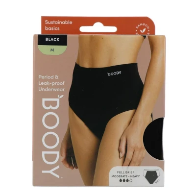Afbeelding van Menstruatieondergoed tailleslip zwart normaal/hevi