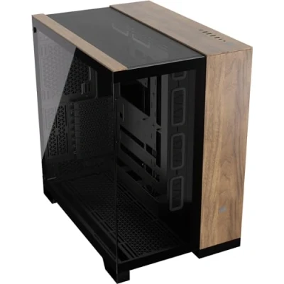 Afbeelding van CORSAIR Geh Midi 6500X (Tempered Glass) tower PC behuizing Zwart, Walnoot