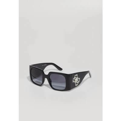 Afbeelding van Guess GU00201H Zonnebril Shiny black / gradient smoke, Dames, Maat: 53, smoke