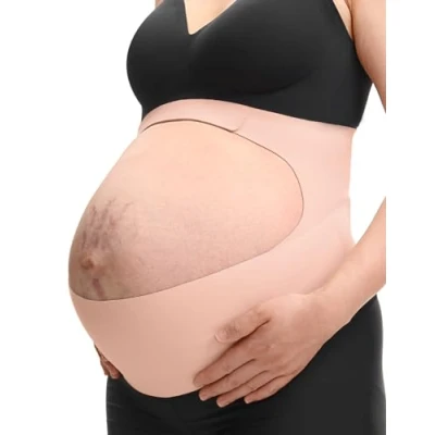 Afbeelding van momcozy Pancera Zwangerschapsband, ergonomisch, CozySupport, zwangerschap, onzichtbare buikondersteuning voor rug, buik en taille