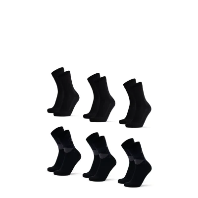 Afbeelding van Danish Endurance 6 PACK Ultrasoft Sokken, Maat: 39 42, Multicolor black argyle blue