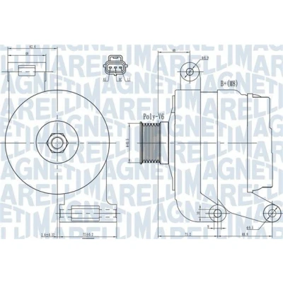Afbeelding van Magneti Marelli Alternator/Dynamo 063731931010
