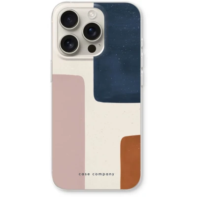 Afbeelding van Case Company® hoesje geschikt voor iPhone 16 Pro Geo #5 Soft Cover Telefoonhoesje Bescherming aan alle Kanten en Schermrand