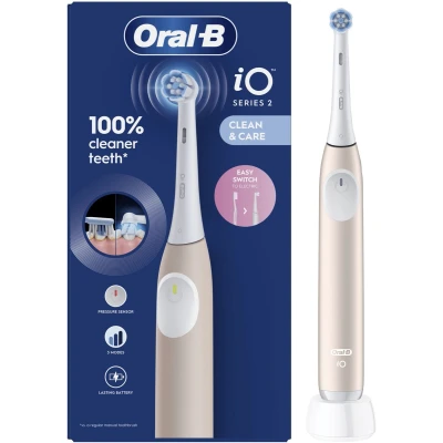 Afbeelding van Oral B iO2 Elektrische Tandenborstel Calm Pink 1 stuk
