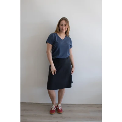 Afbeelding van Ich Jane Skirt Mia Zwart Dames