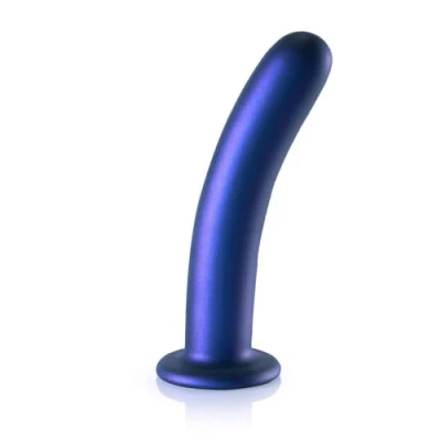 Afbeelding van Shots Ouch! OU821GUN Smooth G Spot Dildo 7&#039;&#039; / 17 cm Gun Metal