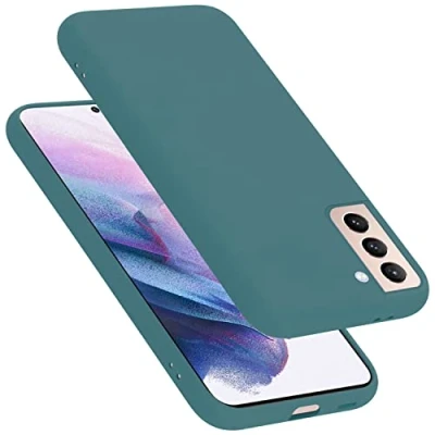Afbeelding van Cadorabo Hoesje geschikt voor Samsung Galaxy S22 in LIQUID GROEN Beschermhoes gemaakt van flexibel TPU silicone Case Cover