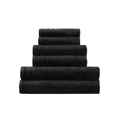 Image de Kleine Wolke 3003926201 Royal Serviette Invité Coton Noir 30 x 50 cm