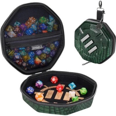 Afbeelding van Enhance Dice Tray &amp; Case Collector&#039;s Edition (Green) Dobbelsteenkoffer en Speelbord in 1