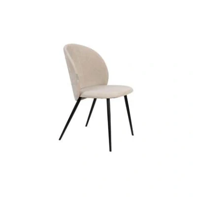 Afbeelding van Zuiver Cozy Eetkamerstoelen Beige Set van 2