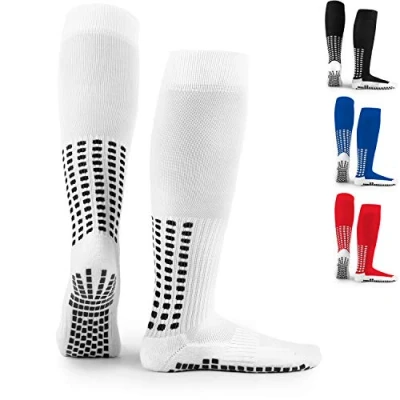 Afbeelding van Lux Voetbalsokken, antislip, voor voetbal/basketbal/hockey, Wit.