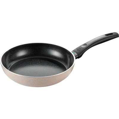 Afbeelding van BALLARINI Ledro Aluminium braadpan 20 cm, geschikt voor inductie, keramische antiaanbaklaag, Thermopoint, gemaakt in Italië, beige