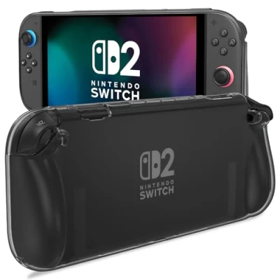 Afbeelding van ProCase Housse pour Nintendo Switch 2 2025, étui de protection anti rayures, antichoc avec poignée ergonomique Noir