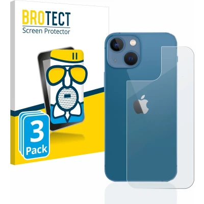 Afbeelding van BROTECT Screenprotector voor Apple iPhone 13 mini (Achterkant) Folie Beschermfolie Beschermglas matte (3 Stuks)