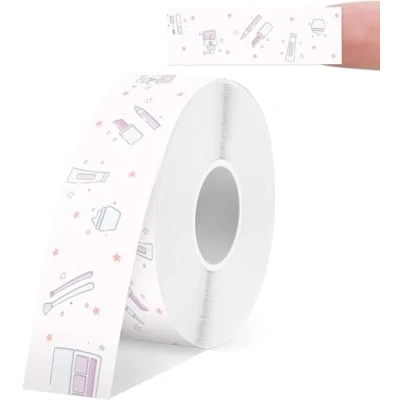 Afbeelding van SUPVAN E10 zelfklevende etiketten, thermische waterdicht, geschikt voor thuis, kantoor, school, compatibel met E10/E16 labelapparaten, 15 mm x 6 m, 1 rol (cosmetica)