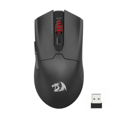 Afbeelding van Redragon M995 26.000 dpi draadloze gamingmuis met 3 modi, BT &amp; 2,4 G aansluiting, 6 macro toetsen, duurzame stroomcapaciteit voor pc/Mac/laptop, zwart