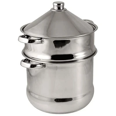 Afbeelding van Baumalu 340971 couscousschaal tajine 14 l, roestvrij staal, zilverkleurig