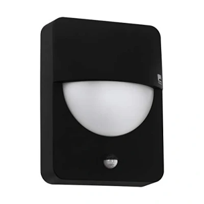Afbeelding van EGLO Salvanesco Wandlamp Voor buiten Met bewegingssensor E27 IP44 Zwart