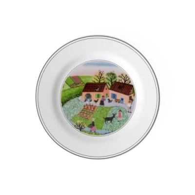 Afbeelding van Villeroy &amp; Boch Design Naif Broodbord van hoogwaardig porselein.