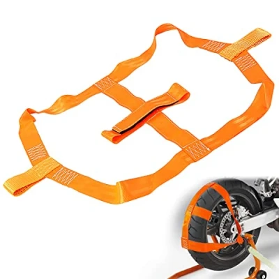 Afbeelding van Auto transport sjorbanden: sjorbanden 48 mm sjorriem oranje automatische spanband motorfiets sjorgespen PWK aanhanger accessoires