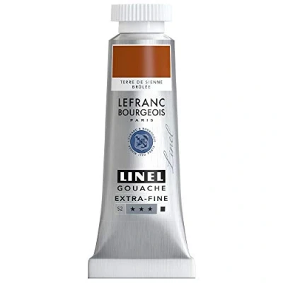 Afbeelding van Lefranc &amp; Bourgeois Linel Gouache Extra Fine Burnt Sienna 216 14ml